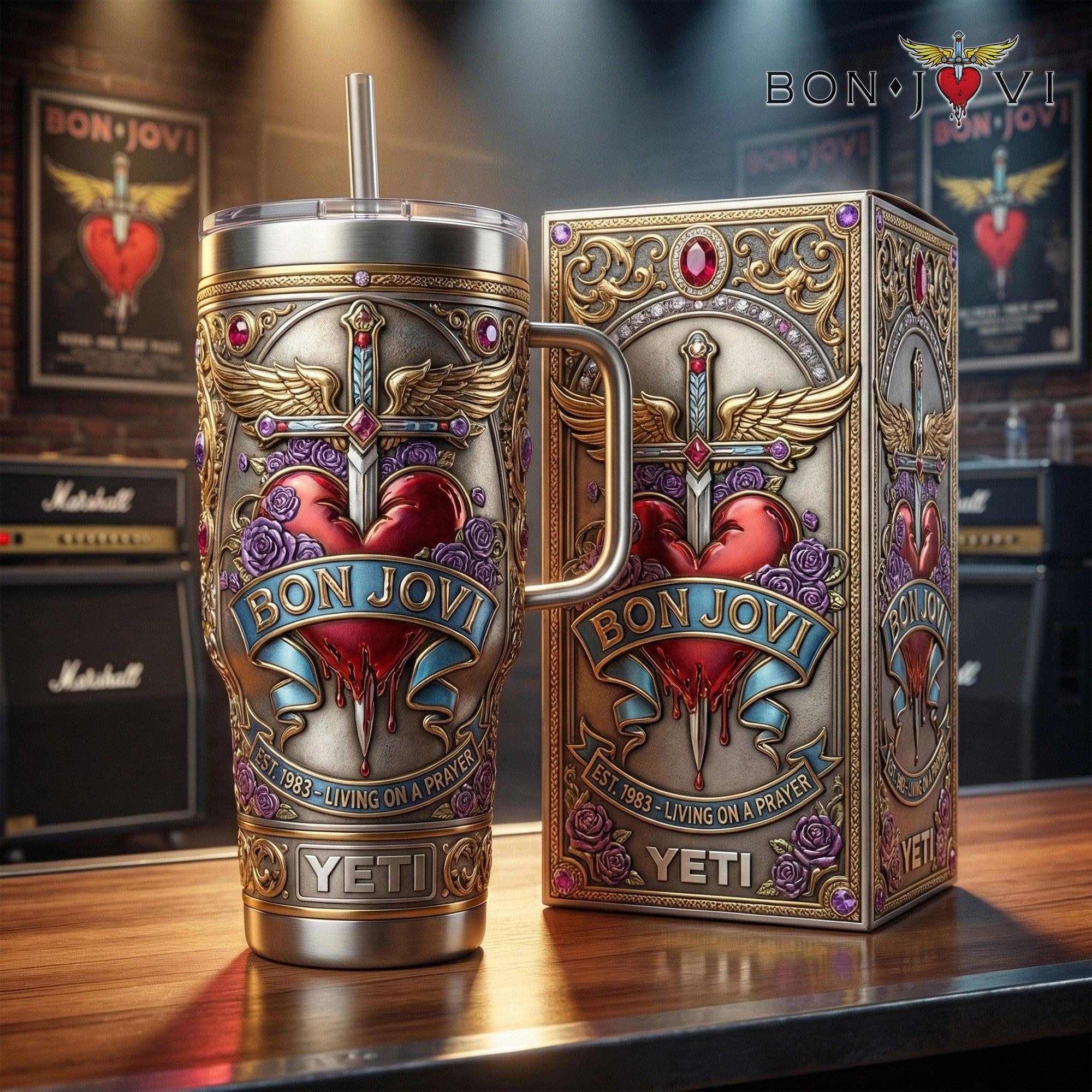 BJV 40oz Tumbler With Handle LNTH