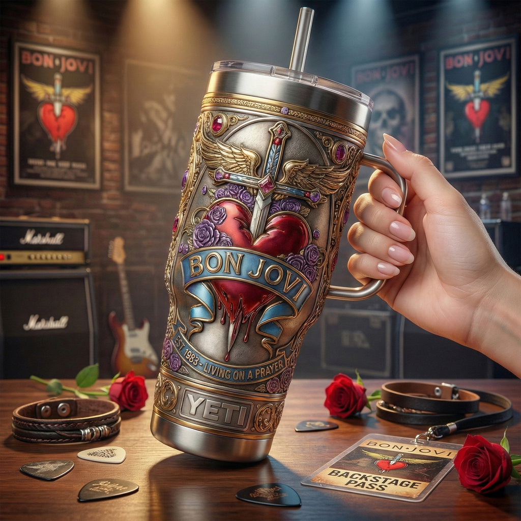 BJV 40oz Tumbler With Handle LNTH