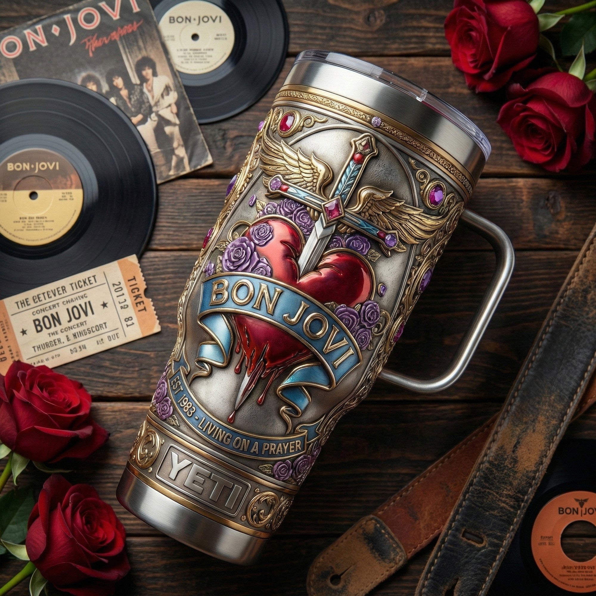 BJV 40oz Tumbler With Handle LNTH
