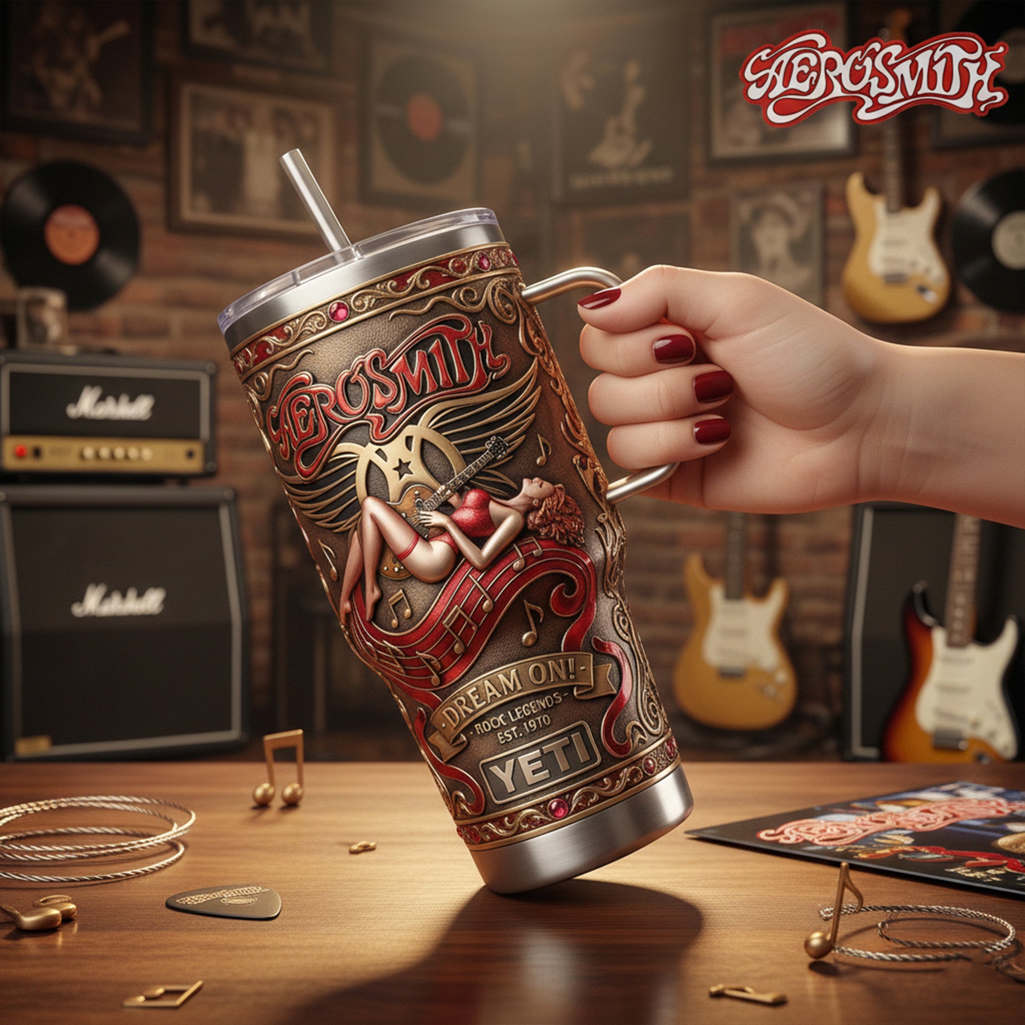 AER 40oz Tumbler With Handle LNTH