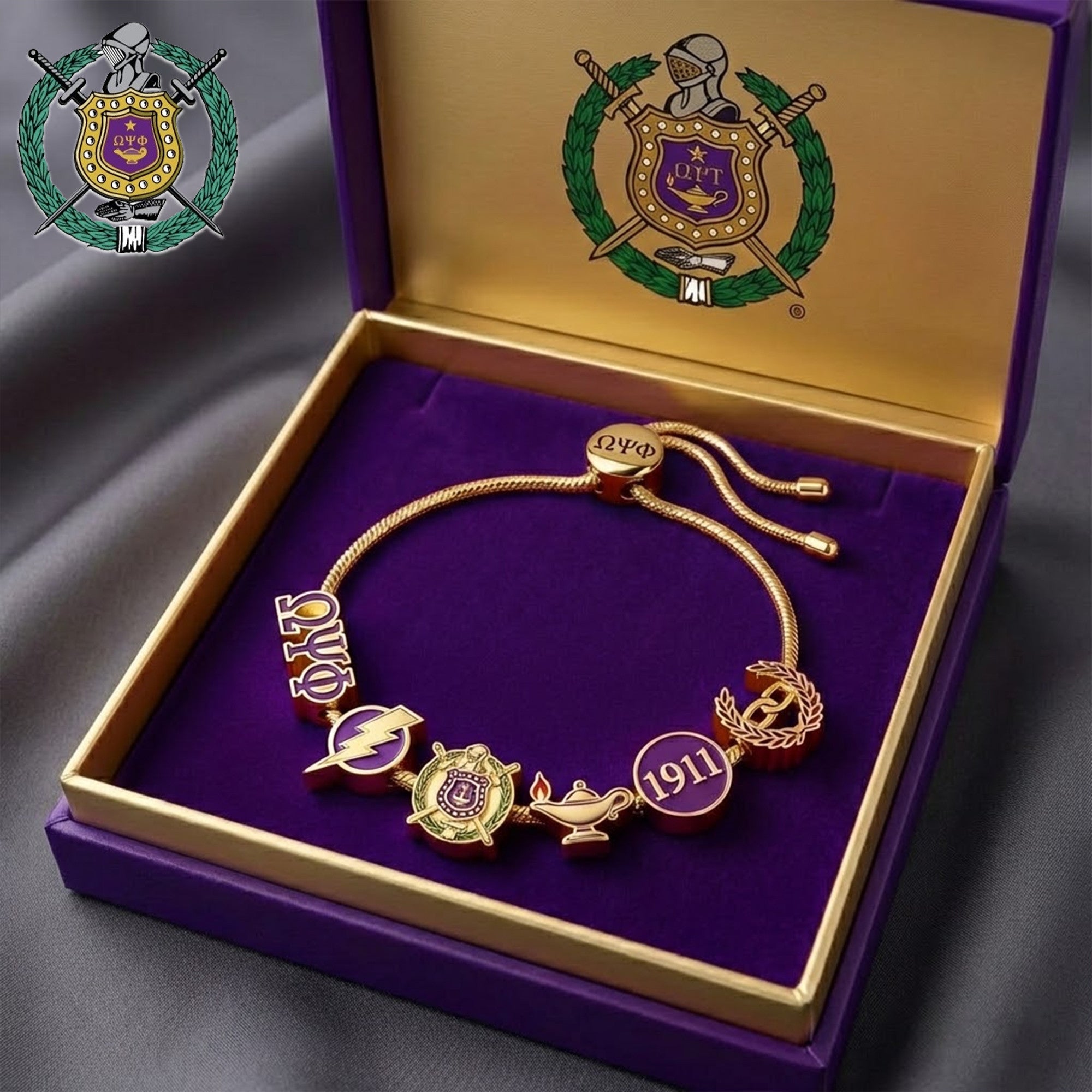 OMPP Adjustable Charm Bracelet TNSM
