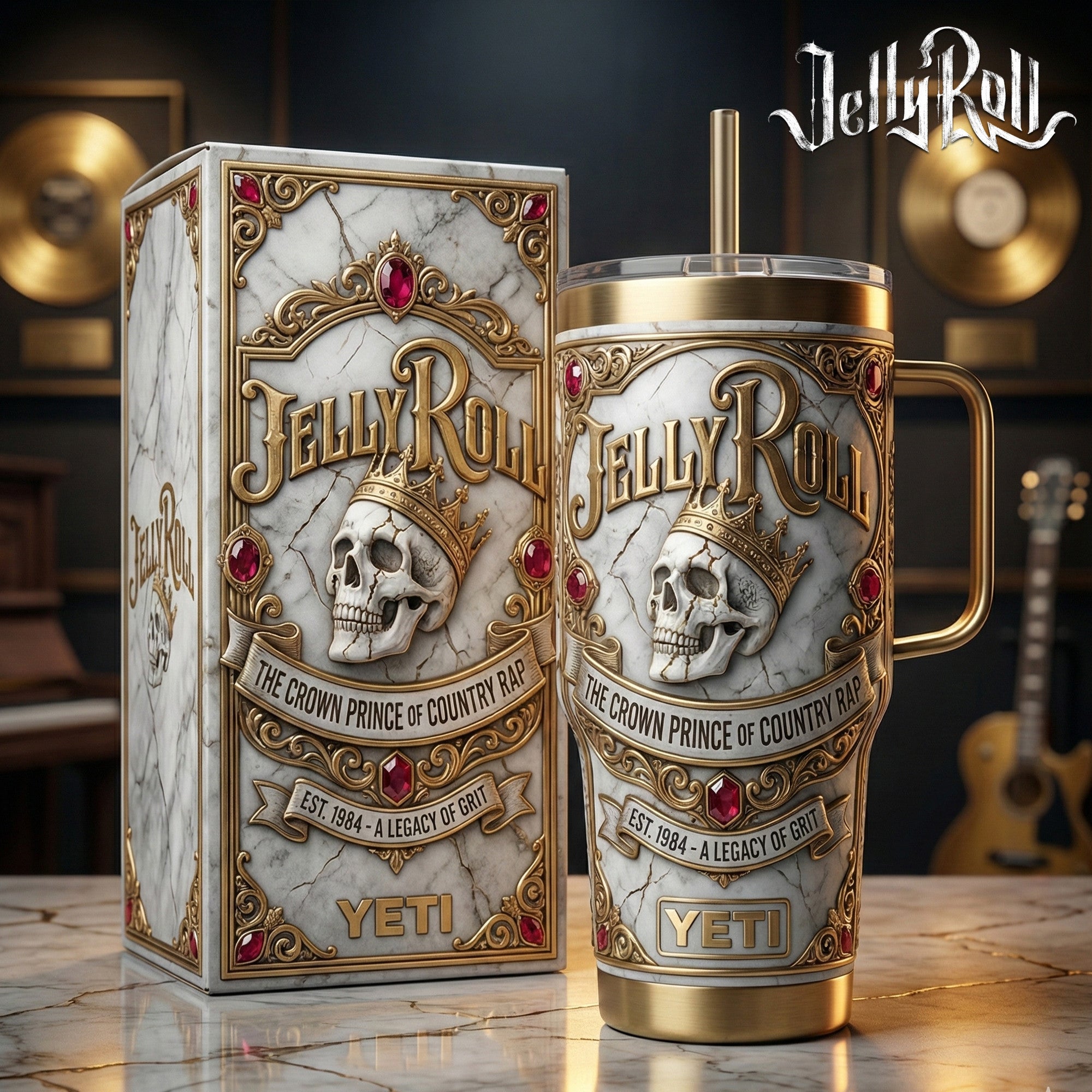 JLR 40oz Tumbler With Handle LNTH