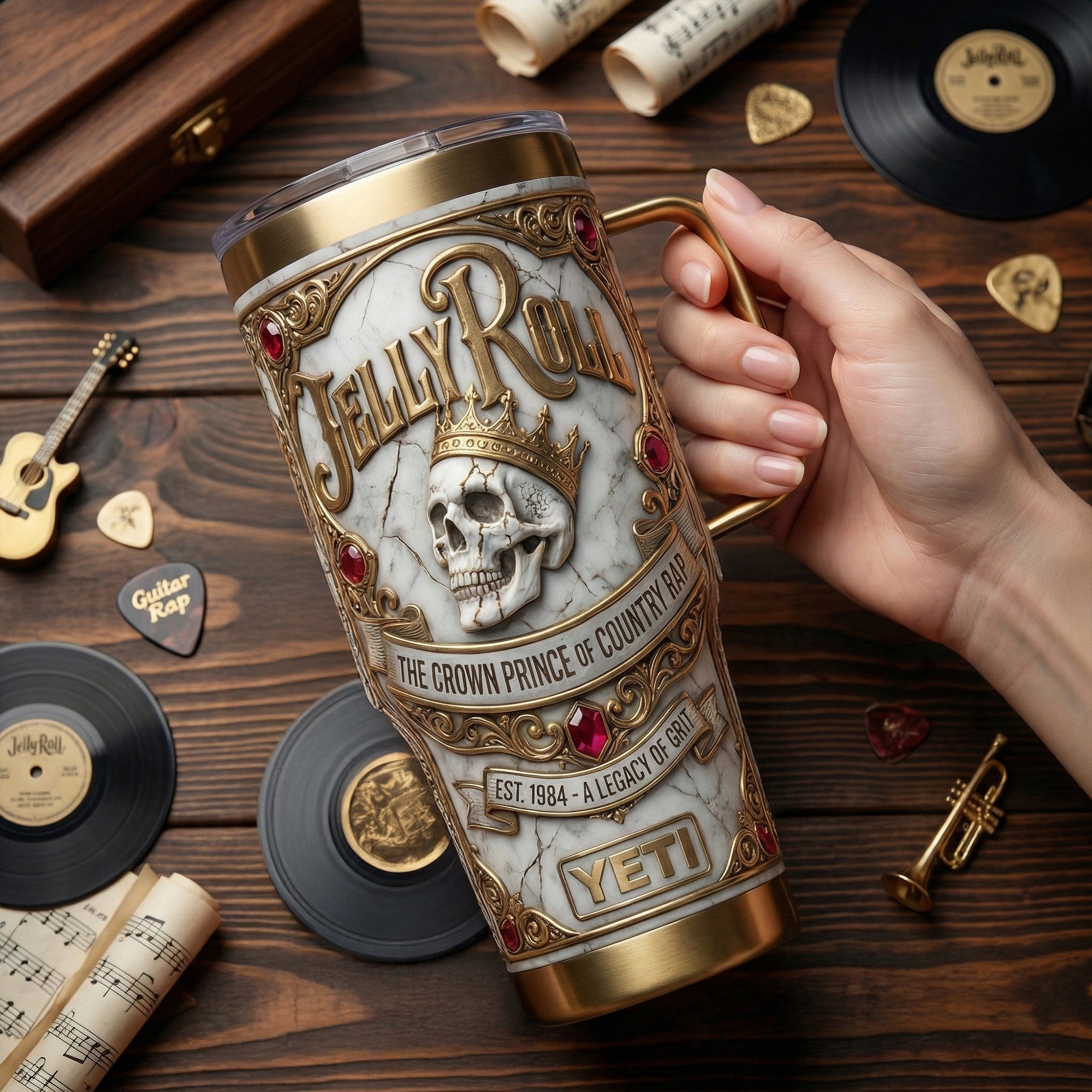 JLR 40oz Tumbler With Handle LNTH