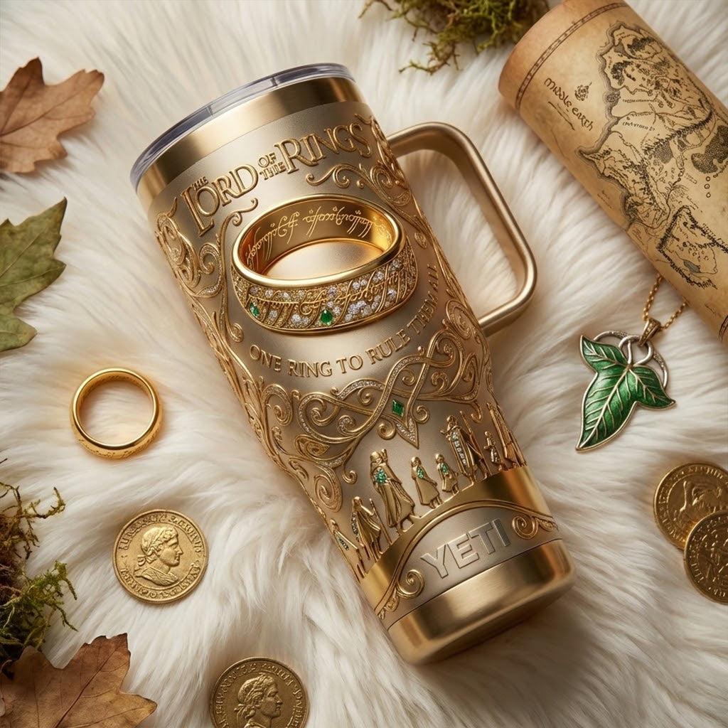 LOTR 40oz Tumbler With Handle TNSM