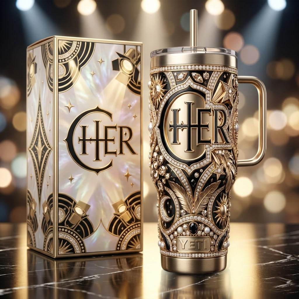 CHER 40oz Tumbler With Handle TNSM