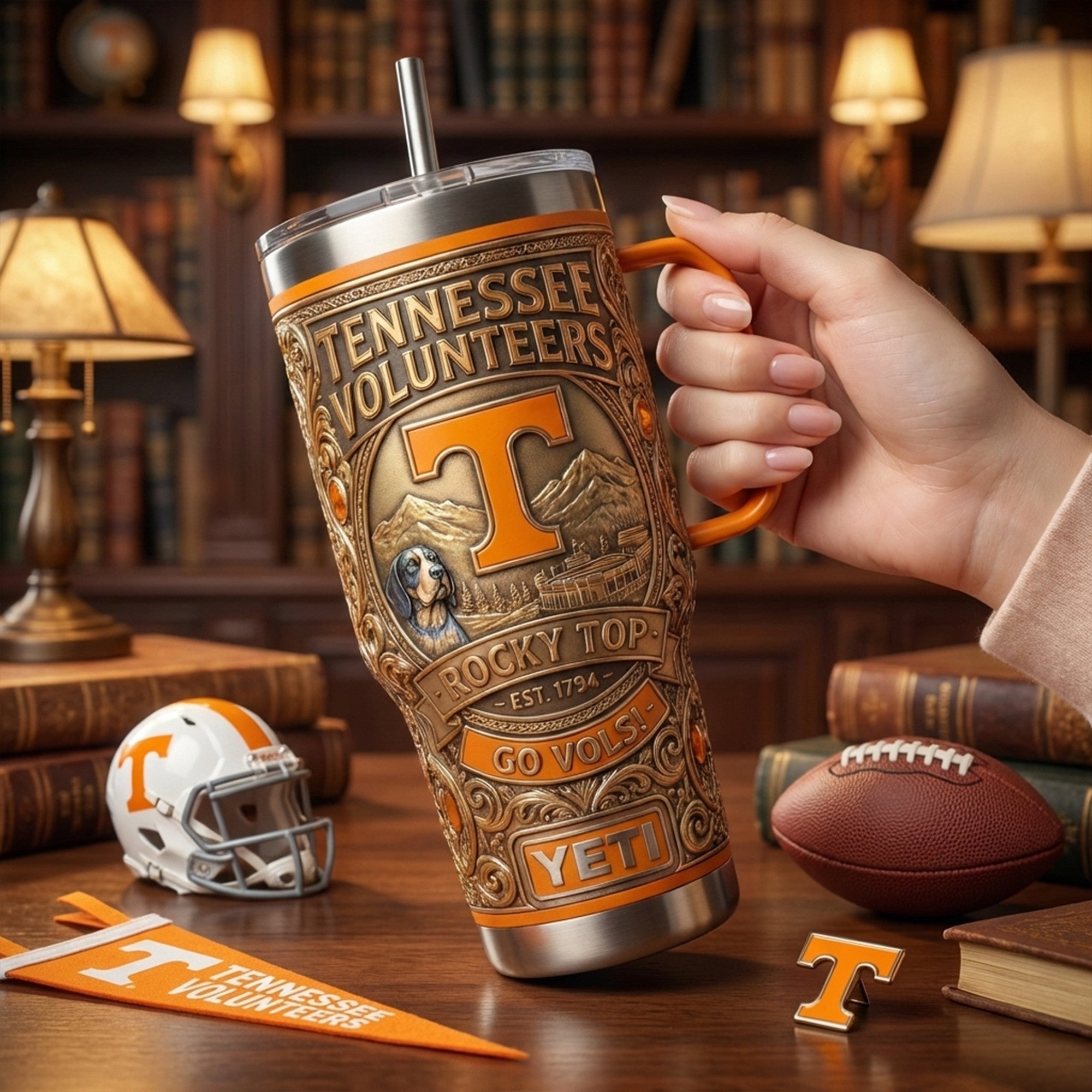 TVF 40oz Tumbler With Handle LNTH