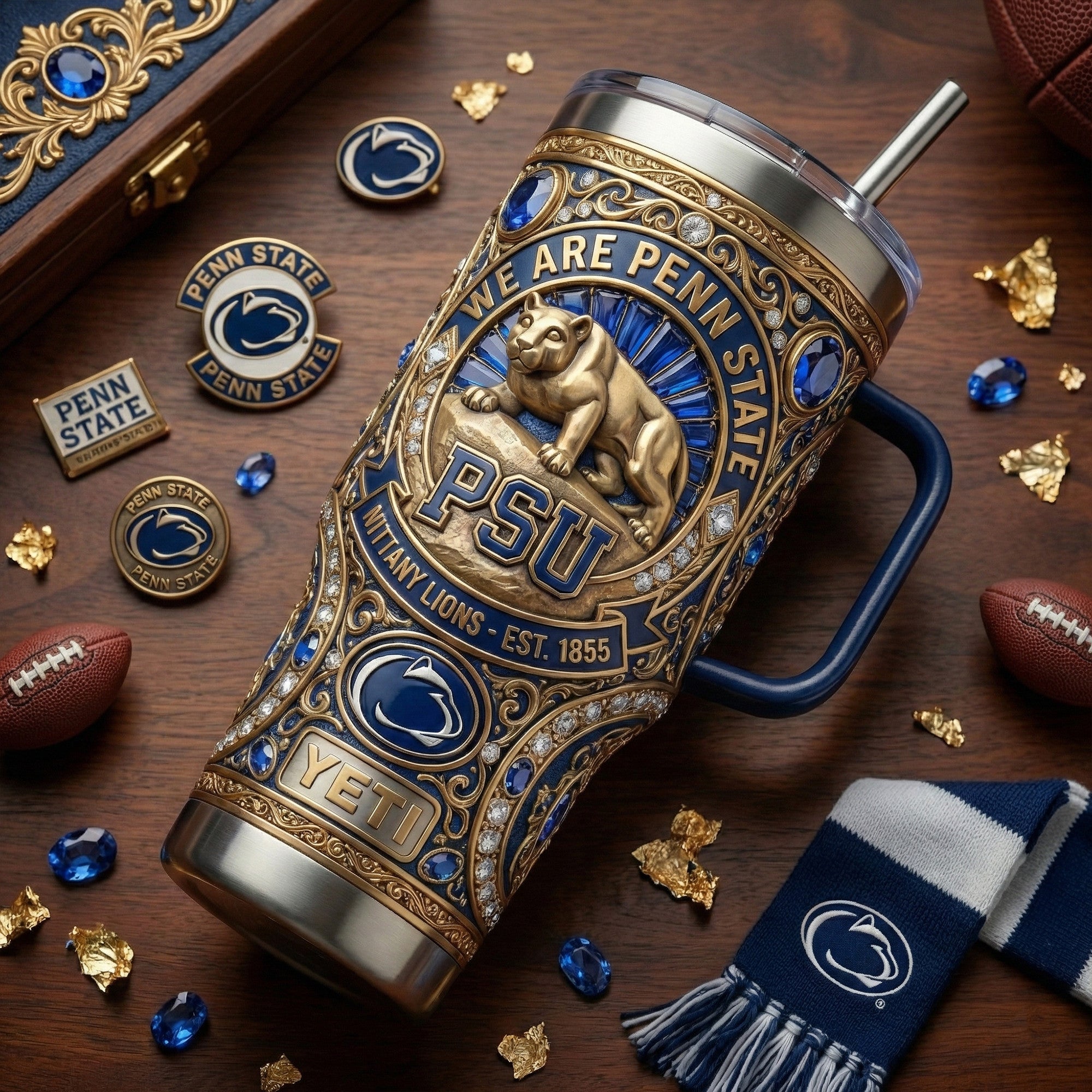 PSNL 40oz Tumbler With Handle LNTH