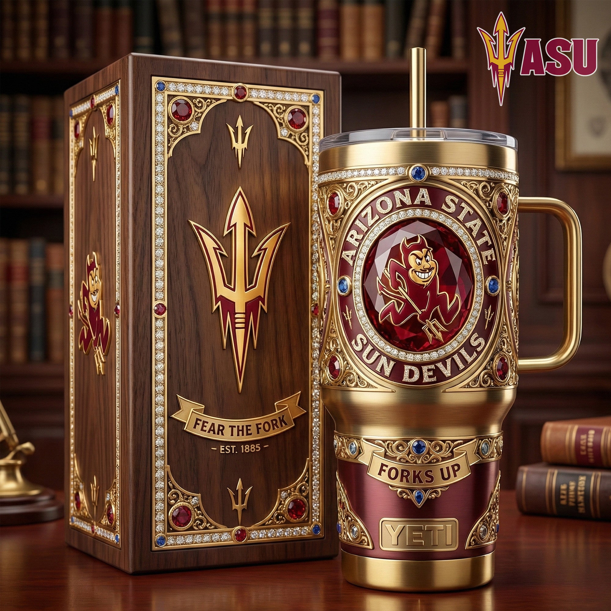 ASSD 40oz Tumbler With Handle LNTH