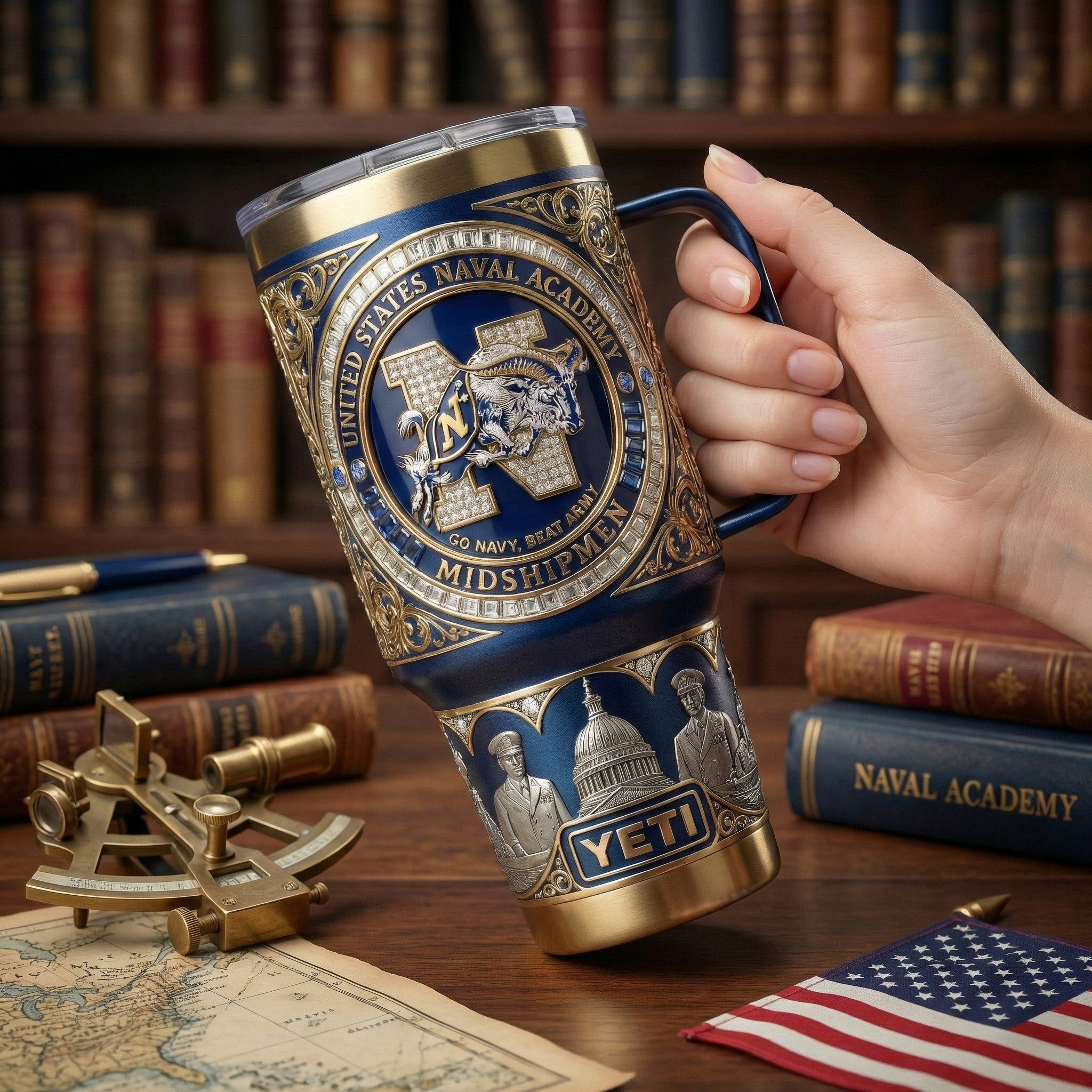 NMSM 40oz Tumbler With Handle LNTH