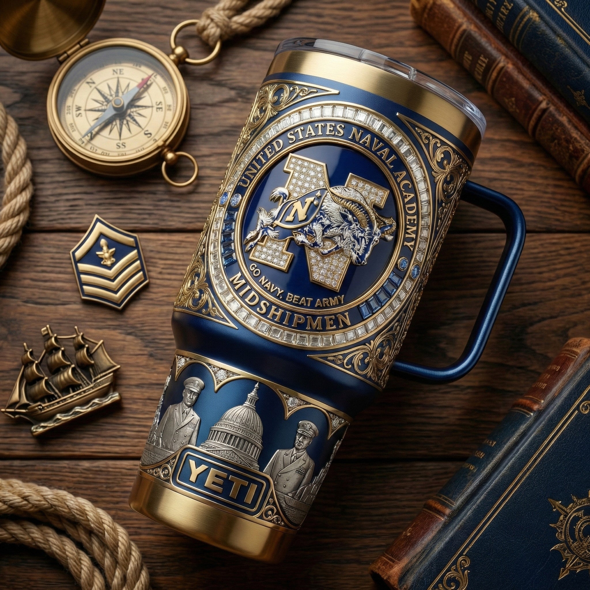 NMSM 40oz Tumbler With Handle LNTH