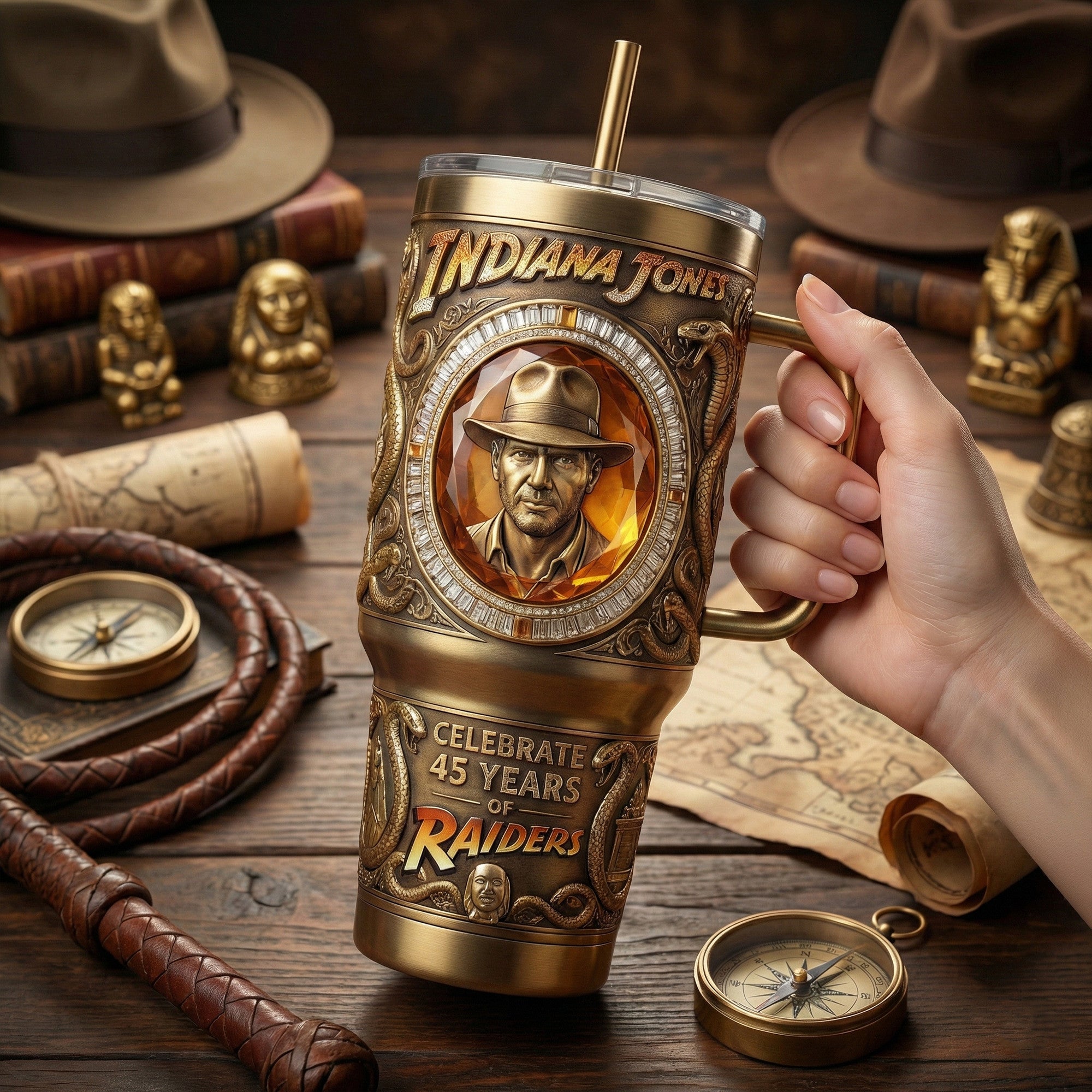 IDJ 40oz Tumbler With Handle LNTH